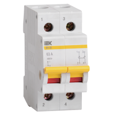 Выключатель нагрузки (мини-рубильник) ВН-32 2Р 100А ИЭК Выключатель нагрузки (мини-рубильник) ВН-32 2Р 100А ИЭК