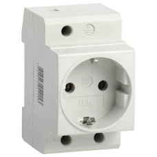 Розетка РАр10-3-ОПс заземлением на DIN-рейку ИЭК