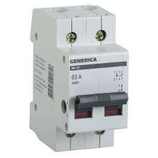 Выключатель нагрузки (мини-рубильник) ВН-32 2Р 40А GENERICA Выключатель нагрузки (мини-рубильник) ВН-32 2Р 40А GENERICA