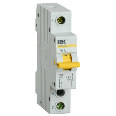 Выключатель-разъединитель трехпозиционный ВРТ-63 1P 50А IEK Выключатель-разъединитель трехпозиционный ВРТ-63 1P 50А IEK