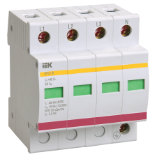 Огр-ль имп. перенапр. ОПС1-B 4Р In=30kA Un=400B Im=60kA ИЭК