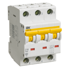 Авт.выкл. ВА 47-60 3Р 10А 6 кА х-ка B IEK Авт.выкл. ВА 47-60 3Р 10А 6 кА х-ка B IEK