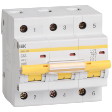 Авт.выкл. ВА 47-100 3Р 10А 10 кА х-ка С ИЭК