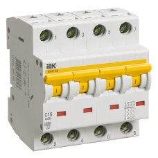 Авт.выкл. ВА 47-60 4Р 3А 6 кА х-ка D IEK Авт.выкл. ВА 47-60 4Р 3А 6 кА х-ка D IEK