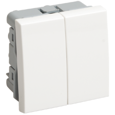 ВК1-22-00-П Выключатель двухклавишный (на 2 модуля) ПРАЙМЕР белый IEK ВК1-22-00-П Выключатель двухклавишный (на 2 модуля) ПРАЙМЕР белый IEK