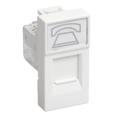 РКФ-10-00-П Розетка телефонная RJ-11 кат.3 (на 1 модуль) ПРАЙМЕР белая IEK РКФ-10-00-П Розетка телефонная RJ-11 кат.3 (на 1 модуль) ПРАЙМЕР белая IEK
