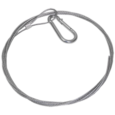 Стальной трос с карабином 1 м.