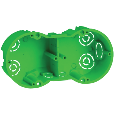 Коробка КМ40023 установочная 2 места d141х70x45 для полых стен (с саморезами и мет. лапка)