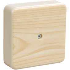 Коробка КМ41212-04 распаячная для о/п 75х75х20 мм сосна (6 клемм 6мм2)