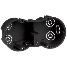 Коробка КМ40007 установочная 2х местная для твердых стен 141x70x45 (с саморезами)