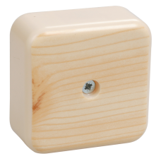 Коробка КМ41206-04 распаячная для о/п 50х50х20 мм сосна (4 клеммы 3мм2)