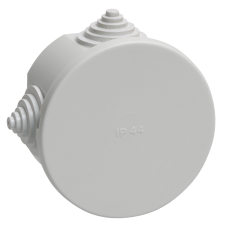 Коробка КМ41237 распаячная для о/п d75х40 мм IP44 (RAL7035, 4 гермоввода)