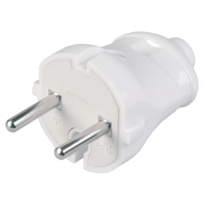 ВПп20-01-Ст Вилка разборная прямая без з/к 6А белая ВПп20-01-Ст Вилка разборная прямая без з/к 6А белая