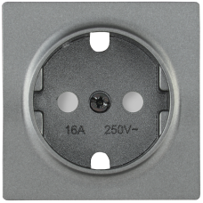 НР-2-1-БА Накладка розет. с з/к с шт. BOLERO антрацит IEK