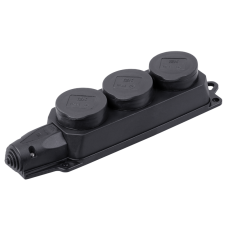 РБ33-1-0м Розетка (колодка) трехместная с защитными крышками ОМЕГА IP44 РБ33-1-0м Розетка (колодка) трехместная с защитными крышками ОМЕГА IP44