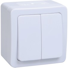 ВС20-2-0-ГПБ выкл 2кл о/у IP54 (цвет клавиши:белый) ГЕРМЕС PLUS ВС20-2-0-ГПБ выкл 2кл о/у IP54 (цвет клавиши:белый) ГЕРМЕС PLUS