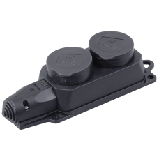 РБ32-1-0м Розетка (колодка) двухместная с защитными крышками ОМЕГА IP44 РБ32-1-0м Розетка (колодка) двухместная с защитными крышками ОМЕГА IP44