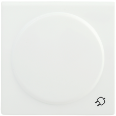 НР-3-1-ББ Накладка розетка с з/к с кр. BOLERO белый IEK