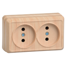 РС22-2-ОС Розетка 2местн. без з/к 10А откр.уст. ОКТАВА (сосна) РС22-2-ОС Розетка 2местн. без з/к 10А откр.уст. ОКТАВА (сосна)