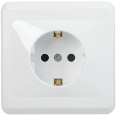 РС10-3-ВБ Розетка 1местн. c з/к без защ.штор. 16А ВЕГА (белый) IEK РС10-3-ВБ Розетка 1местн. c з/к без защ.штор. 16А ВЕГА (белый) IEK