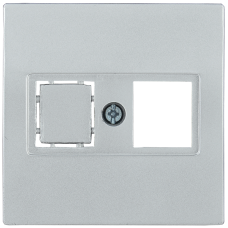 НТ12-1-БС Накладка телеф. RJ12/HDMI BOLERO серебряный IEK