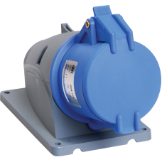 Розетка стационарная ССИ-123 32А-6ч/200-250В 2Р+РЕ IP44 MAGNUM ИЭК