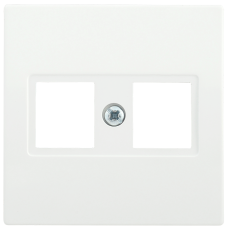 НK45-2-ББ Накладка 2-ая комп. RJ45 Cat5e BOLERO белый IEK