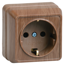 РС20-3-ОД Розетка 1местн. c з/к 16А откр.уст. ОКТАВА (дуб) РС20-3-ОД Розетка 1местн. c з/к 16А откр.уст. ОКТАВА (дуб)