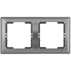 РГ-2-БА Рамка 2 мест. гориз. BOLERO антрацит IEK