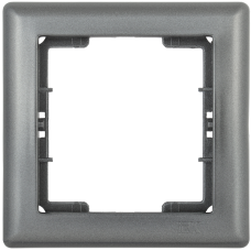 РГ-1-БА Рамка 1 мест. BOLERO антрацит IEK