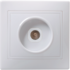 РТВ10-КБ Розетка 1местн. телевиз. КВАРТА (белый) РТВ10-КБ Розетка 1местн. телевиз. КВАРТА (белый)