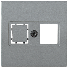 НТ12-1-БА Накладка телеф. RJ12/HDMI BOLERO антрацит IEK