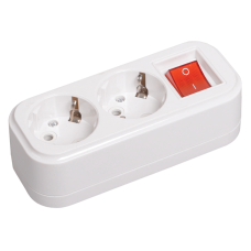 Розетка переносная разб. с выкл. К02В 2 места CLASSIC IEK Розетка переносная разб. с выкл. К02В 2 места CLASSIC IEK