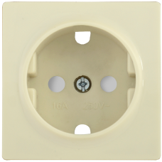 НР-2-1-БК Накладка розетка с з/к с шт. BOLERO кремовый IEK
