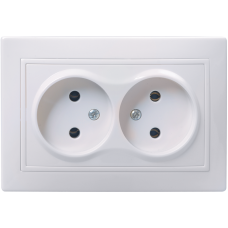 РС12-2-КБ Розетка 2местн. без з/к без защ.штор. 10А КВАРТА (белый) РС12-2-КБ Розетка 2местн. без з/к без защ.штор. 10А КВАРТА (белый)