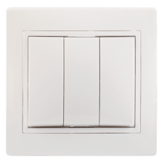 ВС10-3-0-КБ Выключатель 3кл 10А КВАРТА (белый) ВС10-3-0-КБ Выключатель 3кл 10А КВАРТА (белый)