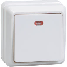 ВС20-1-1-ОБ Выключатель 1кл с инд. 10А откр.уст. ОКТАВА (белый) ВС20-1-1-ОБ Выключатель 1кл с инд. 10А откр.уст. ОКТАВА (белый)