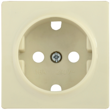 НР-1-1-БК Накладка розетка с з/к BOLERO кремовый IEK