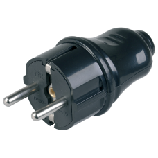 ВПп10-02-Ст Вилка разборная прямая с з/к 16А черная ВПп10-02-Ст Вилка разборная прямая с з/к 16А черная