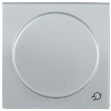 НР-3-1-БС Накладка розет. с з/к с кр. BOLERO серебряный IEK