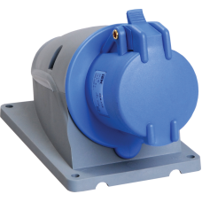 Розетка стационарная ССИ-113 16А-6ч/200-250В 2Р+РЕ IP44 MAGNUM ИЭК