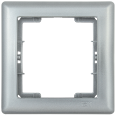 РГ-1-БС Рамка 1 мест. BOLERO серебряный IEK