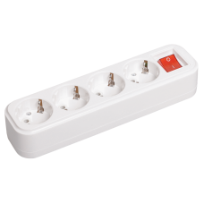 Розетка переносная разб. с выкл. К04В 4 места CLASSIC IEK Розетка переносная разб. с выкл. К04В 4 места CLASSIC IEK