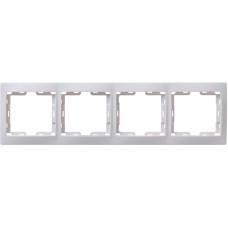 РВ-4-КБ Рамка 4местн. верт. КВАРТА (белый) РВ-4-КБ Рамка 4местн. верт. КВАРТА (белый)