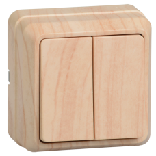 ВС20-2-0-ОС Выключатель 2кл 10А откр.уст. ОКТАВА (сосна) ВС20-2-0-ОС Выключатель 2кл 10А откр.уст. ОКТАВА (сосна)