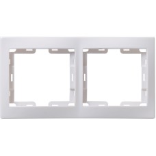РВ-2-КБ Рамка 2местн. верт. КВАРТА (белый) РВ-2-КБ Рамка 2местн. верт. КВАРТА (белый)