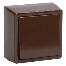 ВС20-1-0-БК Выключатель одноклавишный для открытой установки "БРИКС" цвет: коричневый ВС20-1-0-БК Выключатель одноклавишный для открытой установки "БРИКС" цвет: коричневый
