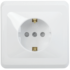 РСш10-3-ВБ Розетка 1местн. c з/к c защ.штор. 16А ВЕГА (белый) IEK РСш10-3-ВБ Розетка 1местн. c з/к c защ.штор. 16А ВЕГА (белый) IEK