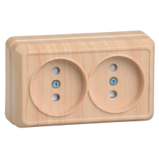 РСш22-2-ОС Розетка 2местн. без з/к с защ.штор.10А откр.уст. ОКТАВА (сосна) РСш22-2-ОС Розетка 2местн. без з/к с защ.штор.10А откр.уст. ОКТАВА (сосна)