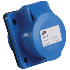 Розетка 413 скрытая 2Р+Е 16А 220В IP44 ИЭК Розетка 413 скрытая 2Р+Е 16А 220В IP44 ИЭК